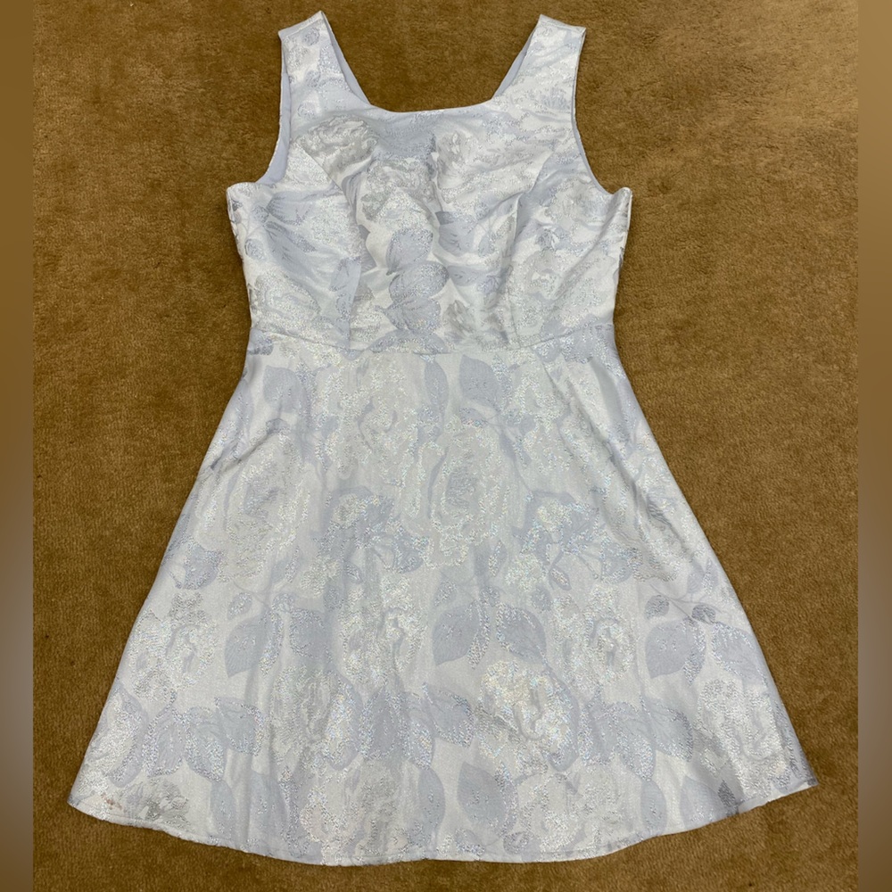 Forever 21 sparkly white mini dress